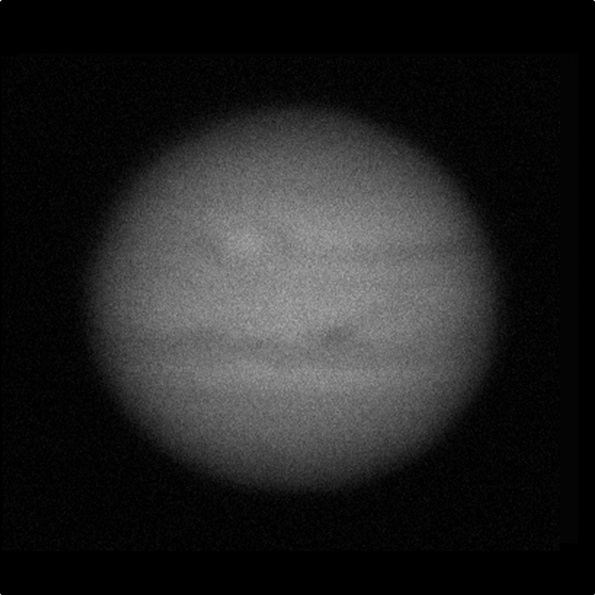 Frame individual de Júpiter astrofotografía planetaria