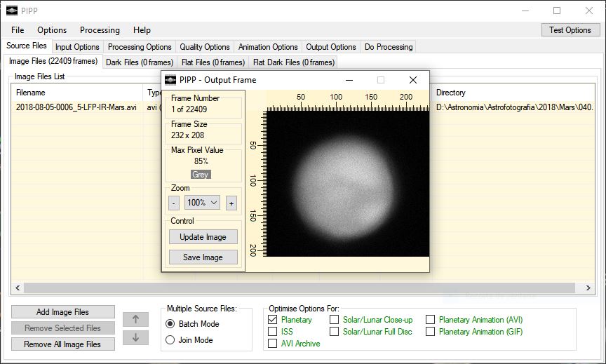 planetary imaging preprocessor pipp