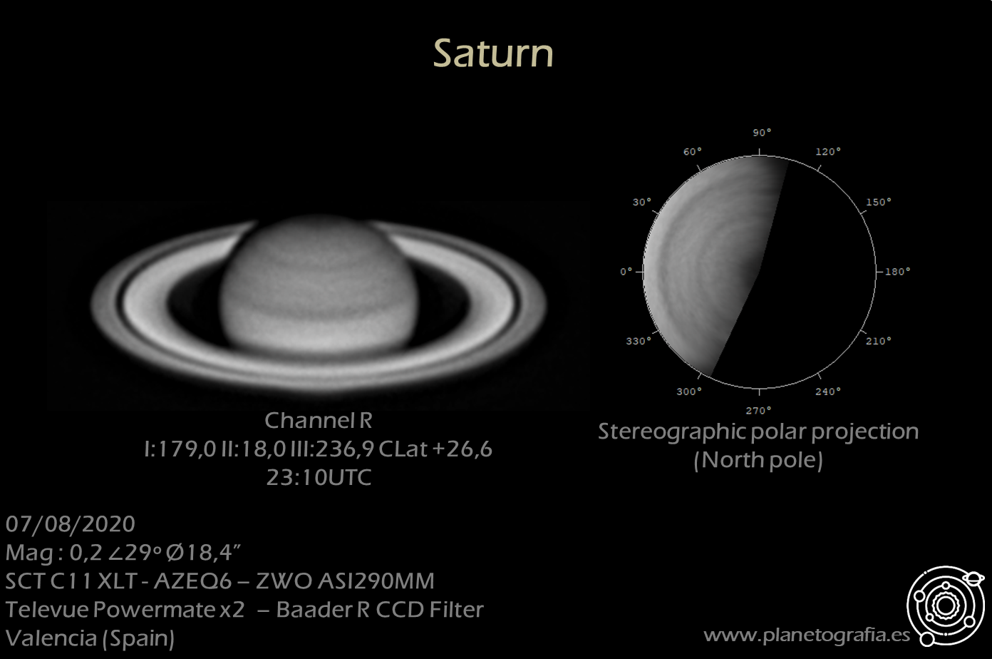 astrofografia planetaria saturno