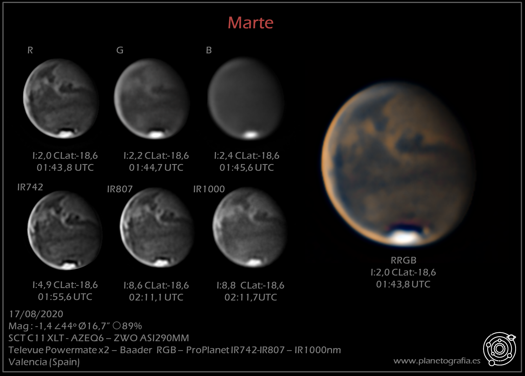 astrofotografia planetaria Marte